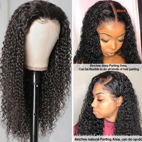 Unprocessed Mongolian Kinky Curly Hair, Raw Burmese Kinky Curly Virgin Hair,Kinky Curly Human Hair Lace Wig in Zambia
